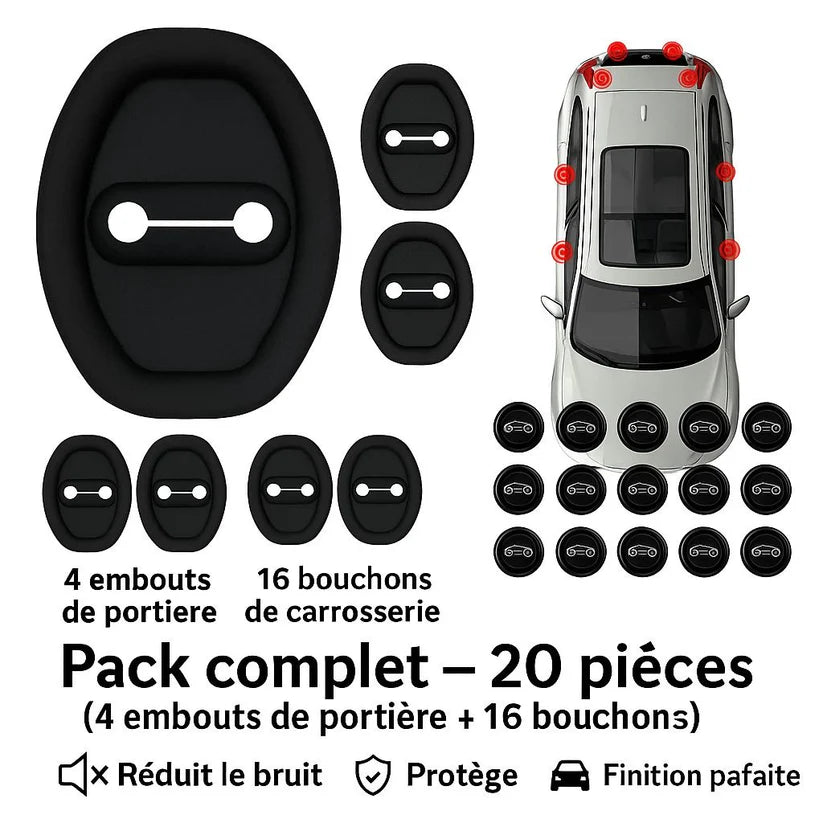 caoutchouc + 4 Coussinet anti bruit pour véhicule